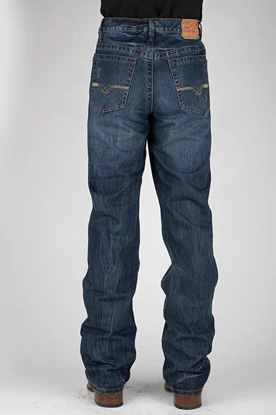 Stetson 1520 Straight Leg Fit V Pockets (Dark Wash) - Men's Jeans
