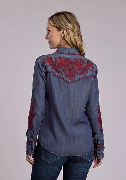 Stetson Cactus Wine (Blue) - Women's Western Shirt