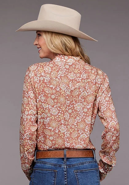 Stetson 2100 Sunset Floral (Pink) - Women's Blouse