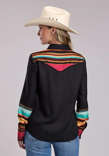 Stetson 2912 Striped Border (Multi) - Women's Western Shirt