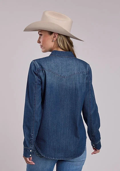 Stetson Dark Denim (Blue) - Women's Western Shirt