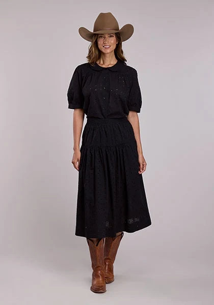 Stetson 2916 Pan Collared (Black) - Women's Blouse