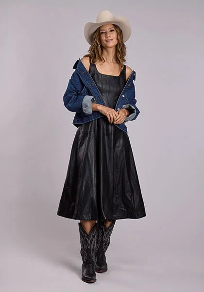 Stetson Gored Tank (Black) - Women's Leather Dress