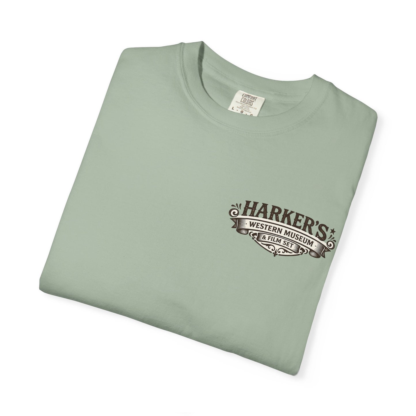 Harker's Gambler Unisex T-Shirt — “Harker’s Old West Lives Here” Vintage Western Tee