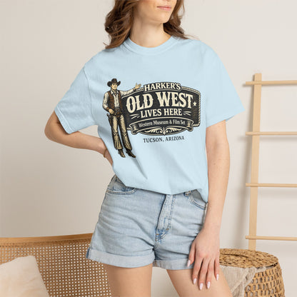 Harker's Old West Lives Here T-Shirt — Vintage Cowboy Tucson Arizona Tee