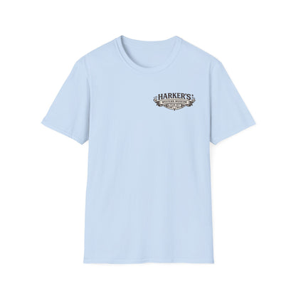 Harker's Western Museum Unisex T-Shirt — Harker's Vintage Chest Patch Style Tee