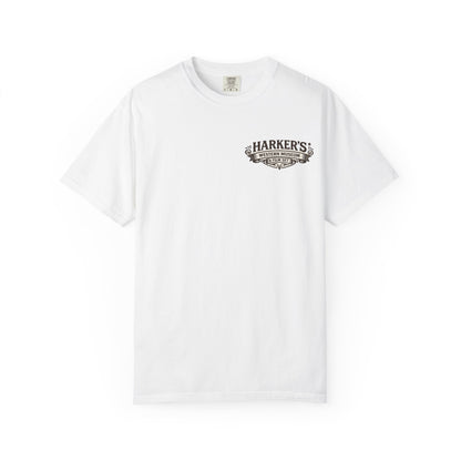 Harker's Gambler Unisex T-Shirt — “Harker’s Old West Lives Here” Vintage Western Tee