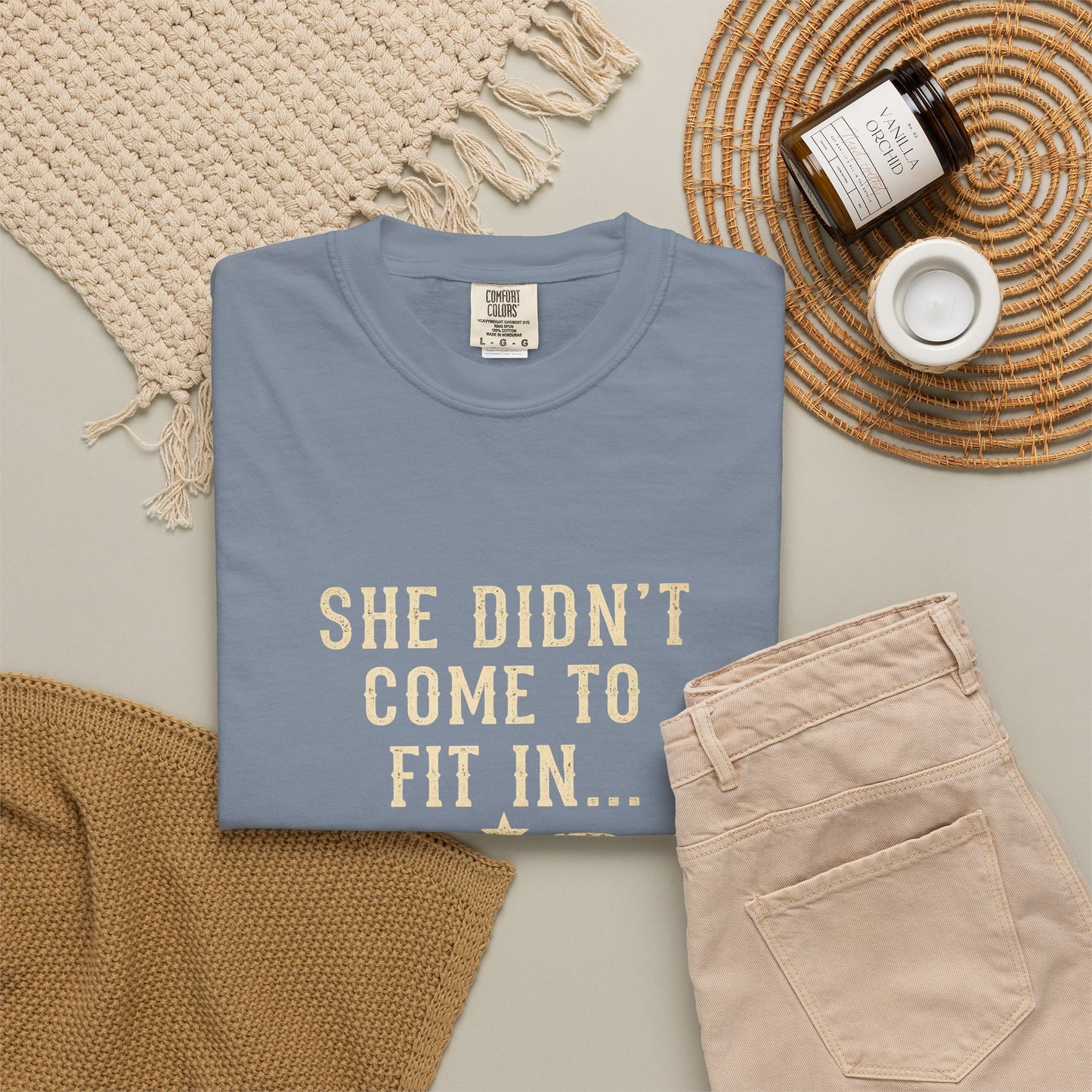 She Came to Stir Up Dust T‑Shirt — Western Inspirational Graphic Tee