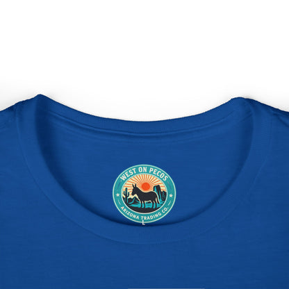 Western Cowgirl Riding Bucking Bronco T-Shirt — Vintage Rodeo Graphic Tee for Women