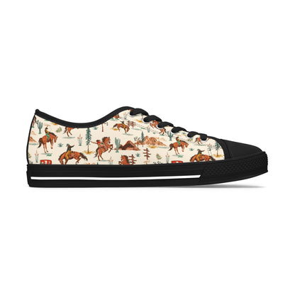 Western Vintage Boho Style Women's Low Top Sneakers, Casual Footwear, Unique Horse Print Shoes, Perfect Gift for Animal Lovers, Everyday Wear, Summer [...]