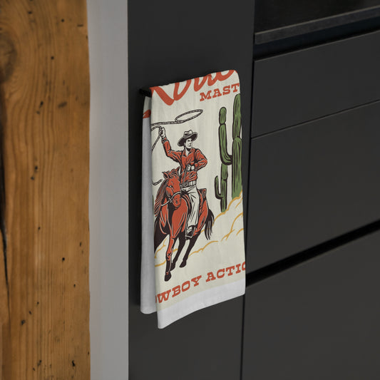 Rodeo Master Tea Towel - Western Kitchen Decor