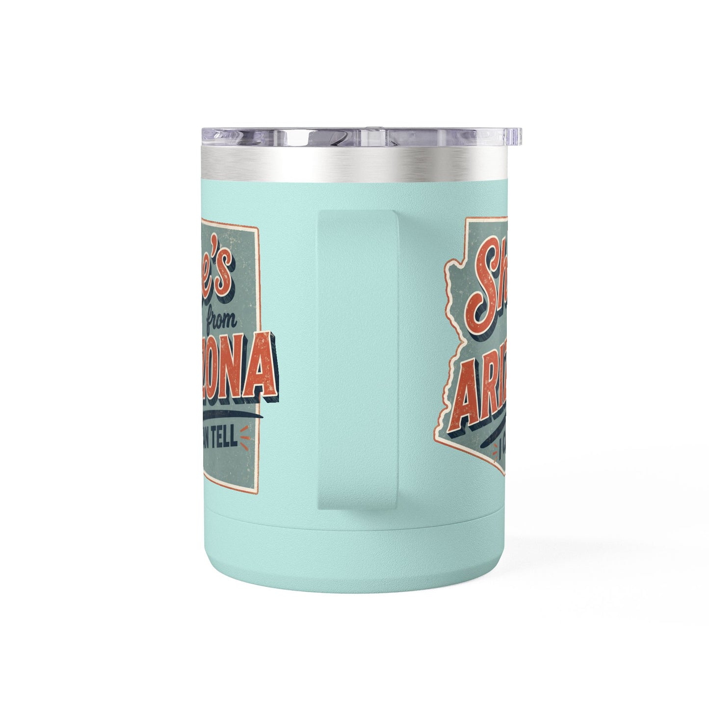 She's From Arizona 15oz Tumbler Mug — Retro State Pride Coffee Cup
