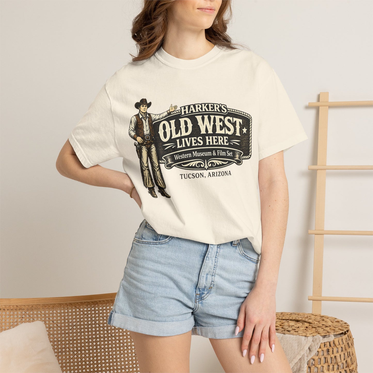 Harker's Old West Lives Here T-Shirt — Vintage Cowboy Tucson Arizona Tee