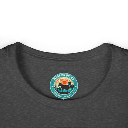 Western Cowgirl Riding Bucking Bronco T-Shirt — Vintage Rodeo Graphic Tee for Women