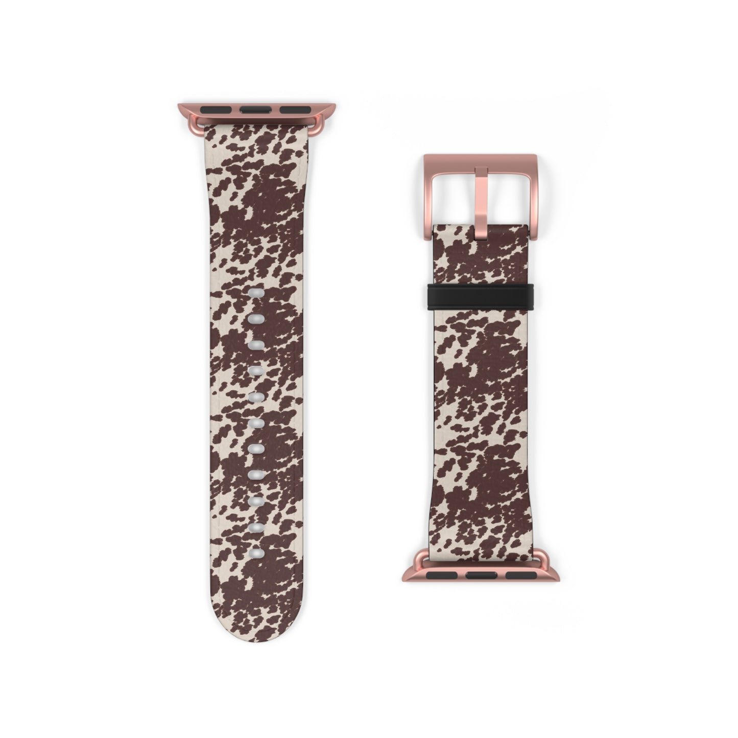 Stylish Cow Print Watch Band - Fashionable Accessory for Casual Outfits