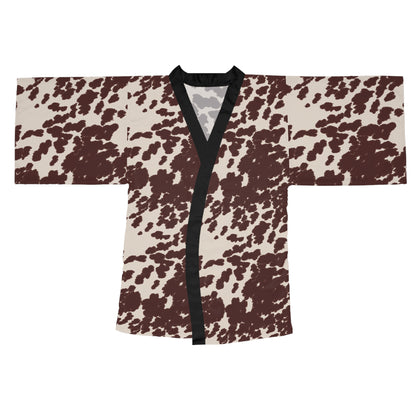 Western Cozy Animal Print Kimono Robe, Stylish Loungewear, Relaxing Home Attire, Perfect for Gifting, Versatile Fashion Statement