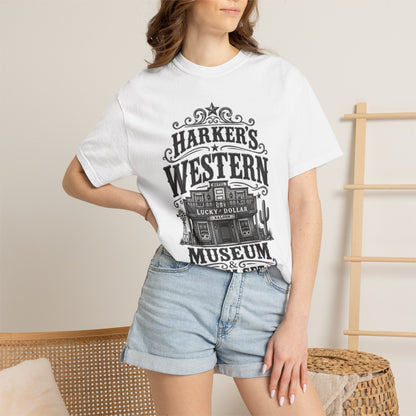 Western Museum T-Shirt — Harker’s Lucky Dollar Film Set Vintage Graphic Tee