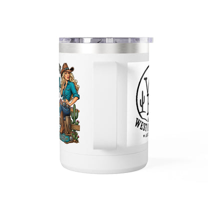 Cowgirl Coffee Tumbler - "Some Days I'm the Cowgirl" 15oz Insulated Mug