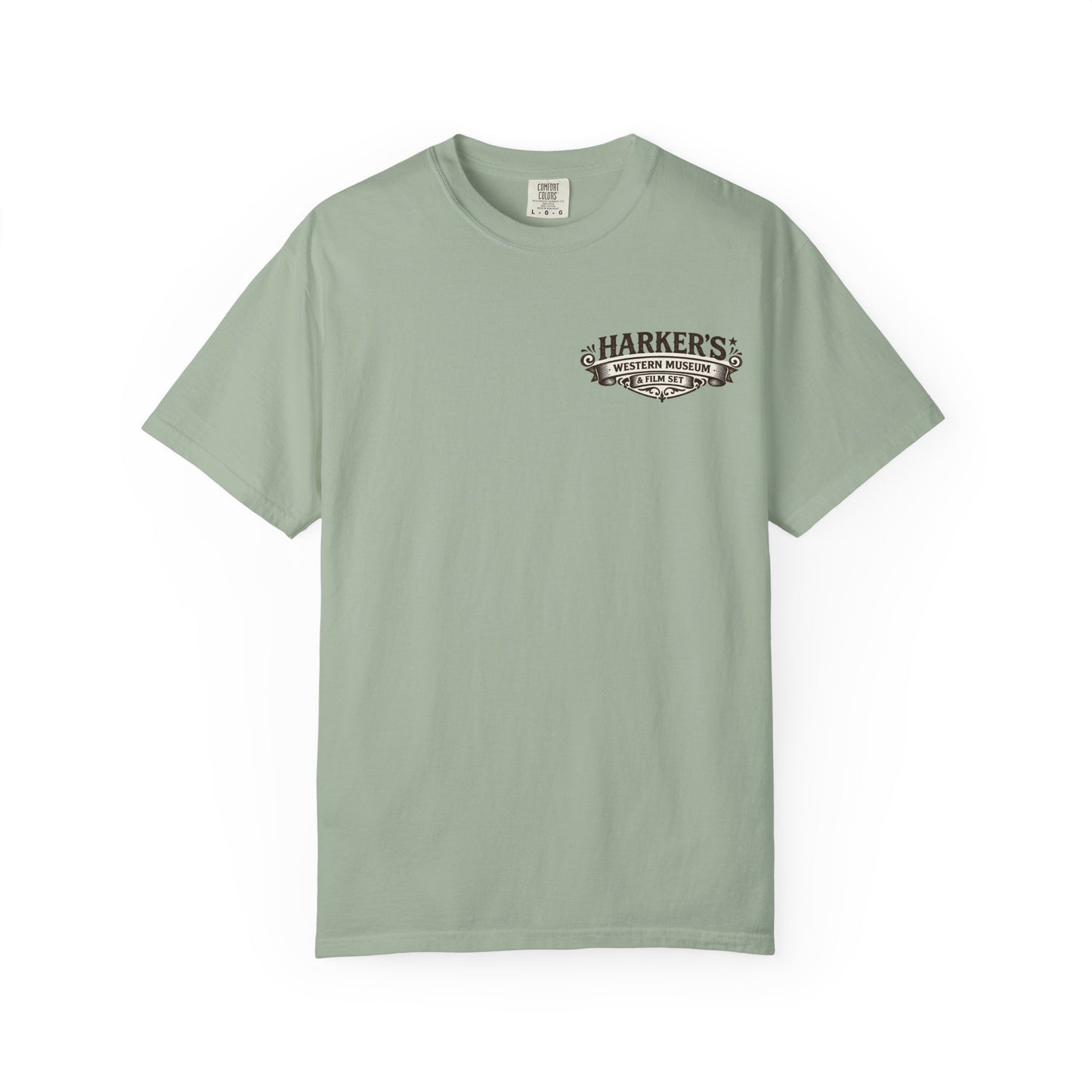 Harker's Gambler Unisex T-Shirt — “Harker’s Old West Lives Here” Vintage Western Tee