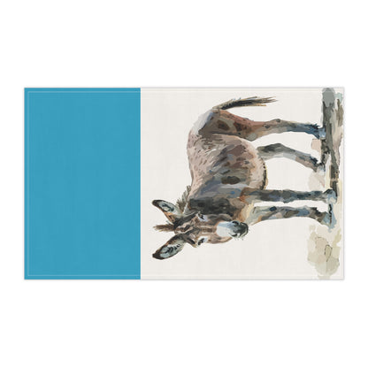 Donkey Art Tea Towels - Farmhouse Kitchen Decor, Gift for Animal Lovers, Rustic Home Accents, Unique Kitchen Gifts, Country Style Towels