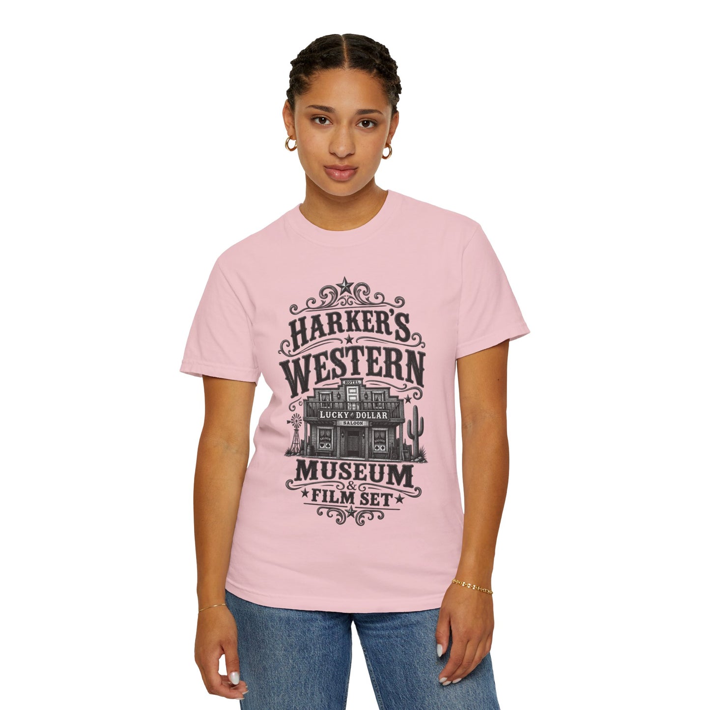 Western Museum T-Shirt — Harker’s Lucky Dollar Film Set Vintage Graphic Tee