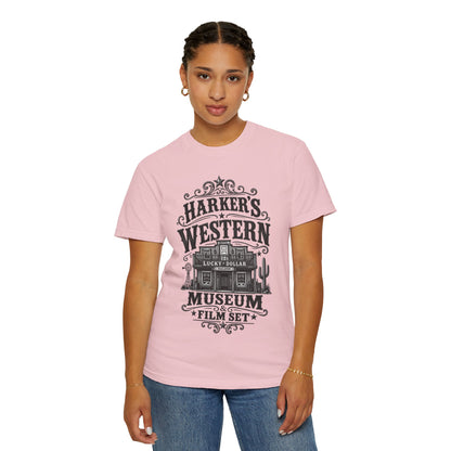 Western Museum T-Shirt — Harker’s Lucky Dollar Film Set Vintage Graphic Tee
