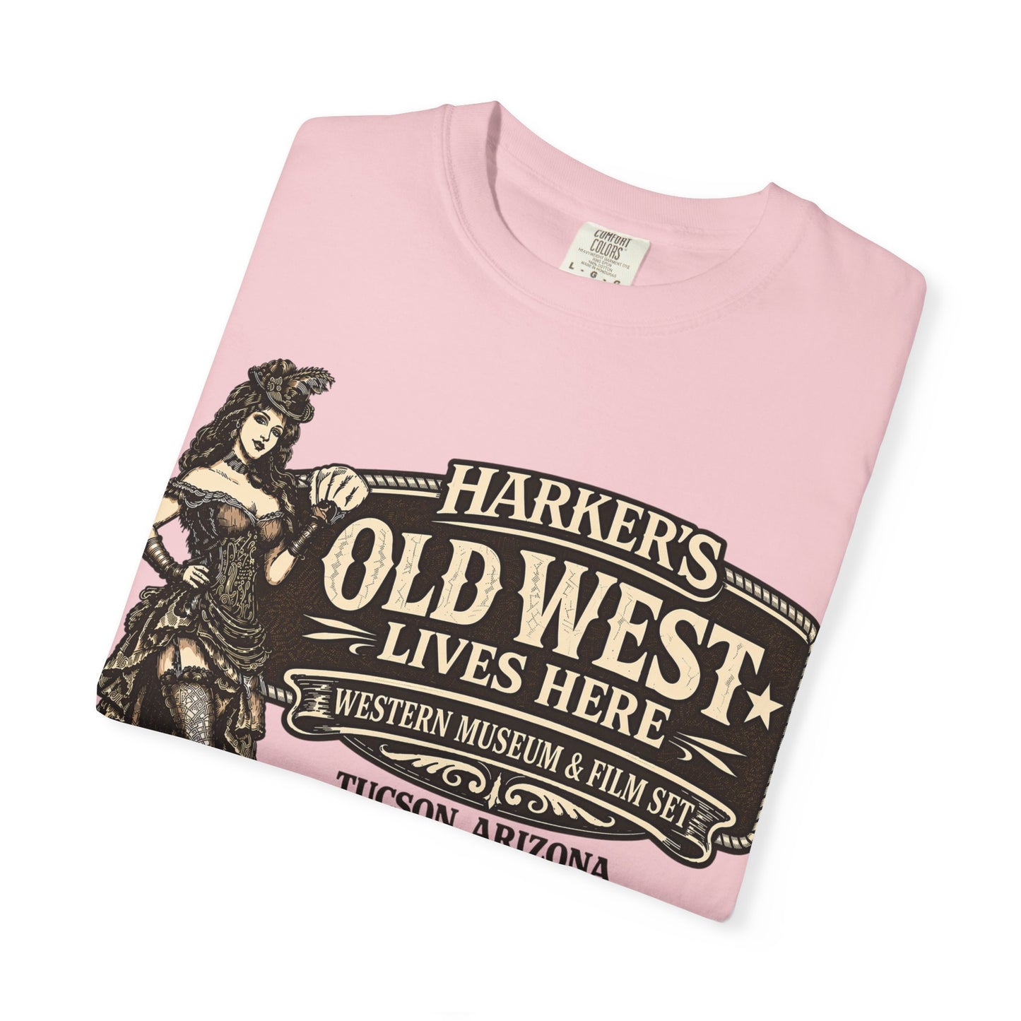 Harker's Old West Saloon T-Shirt —  Old West Lives Here” Vintage Tee