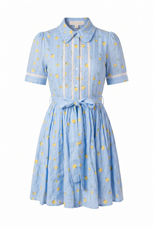 STARLIT SKIES WOVEN MINI DRESS