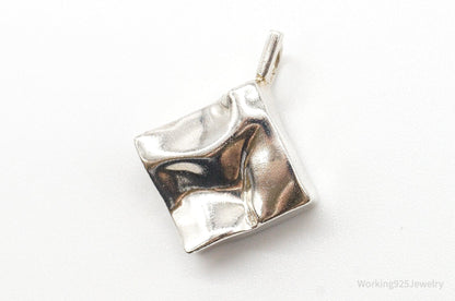 Vintage Galla Modernist Silver Pendant