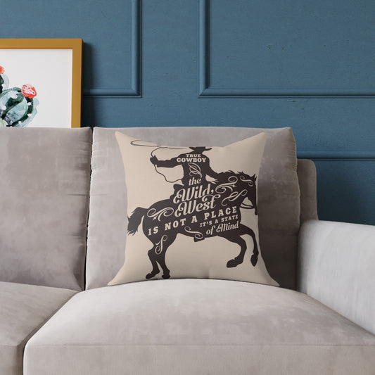 Rustic Western Rodeo Square Pillow - Cowboy and Tribal Designs