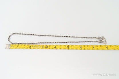 Designer BA Suarti High Fashion Sterling Silver Chain Link Necklace