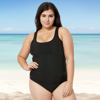 InstantFigure Plus Size Swimwear Tankini Top 13262TC