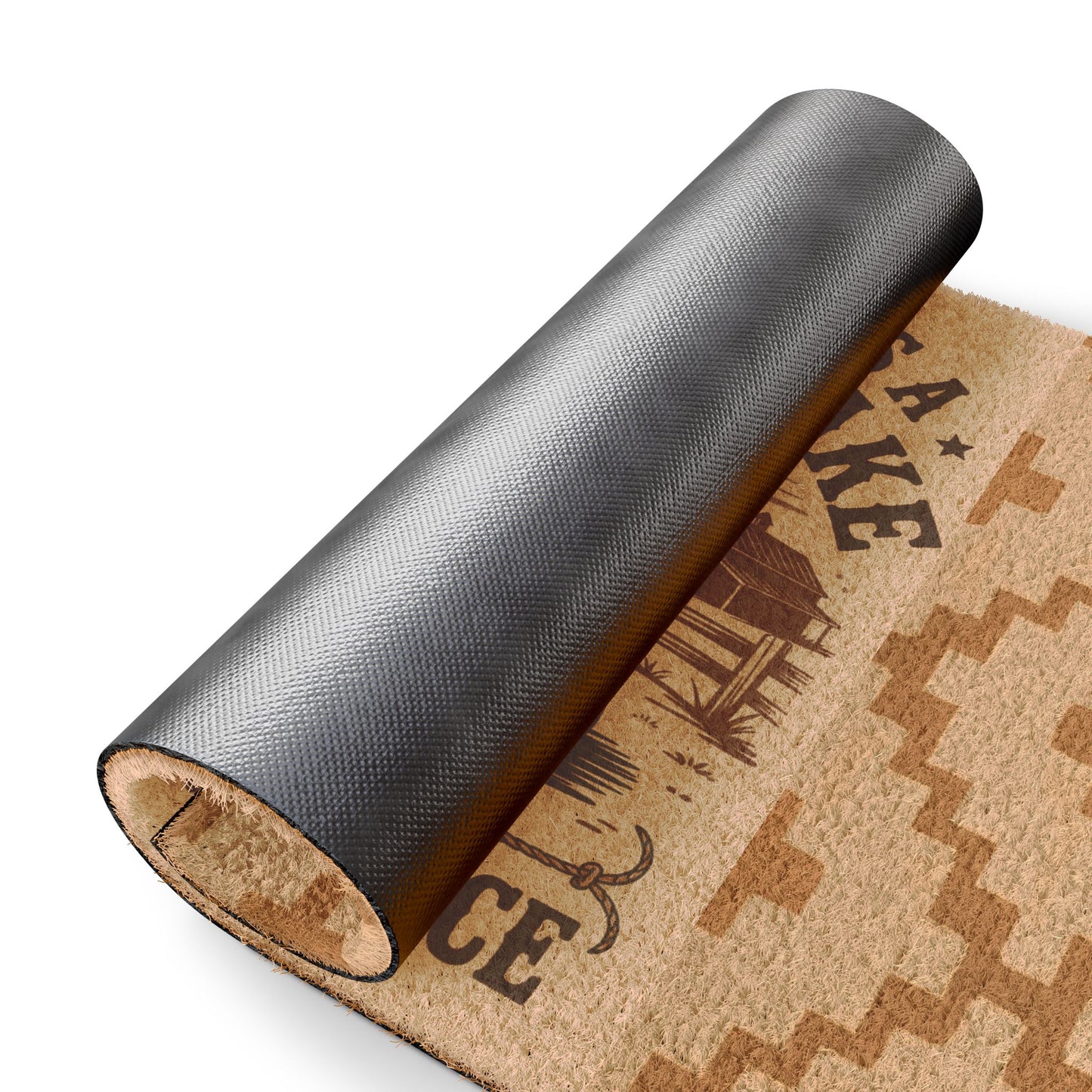 Rustic Rattlesnake Doormat, Welcome Mat for Cowboy Decor, Western Home Entryway, Funny Gift for Friends, Housewarming