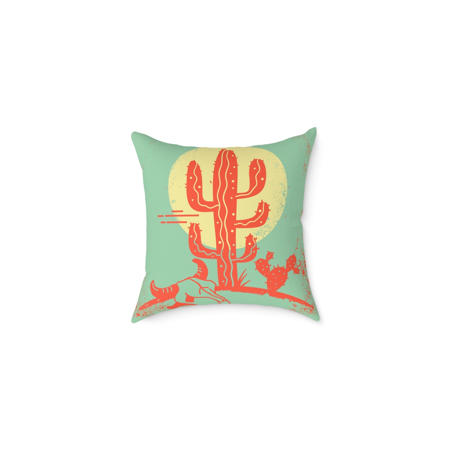 Desert-Inspired Square Poly Canvas Pillow