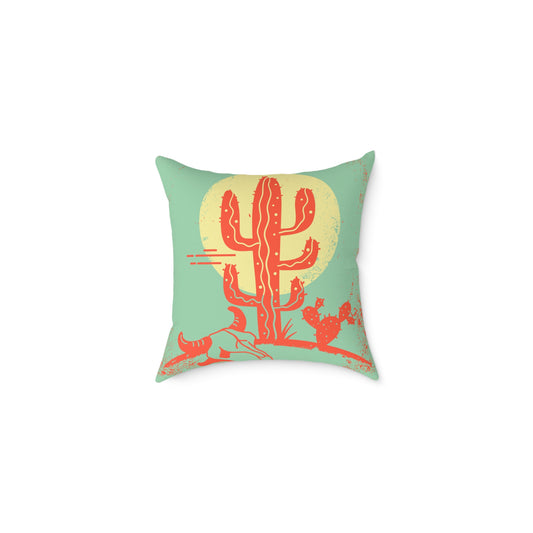Desert-Inspired Square Poly Canvas Pillow