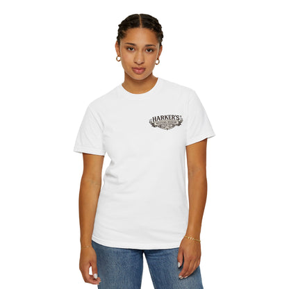 Harker's Bounty Hunter Unisex T-Shirt — “Harker’s Old West Lives Here” Vintage Western Tee
