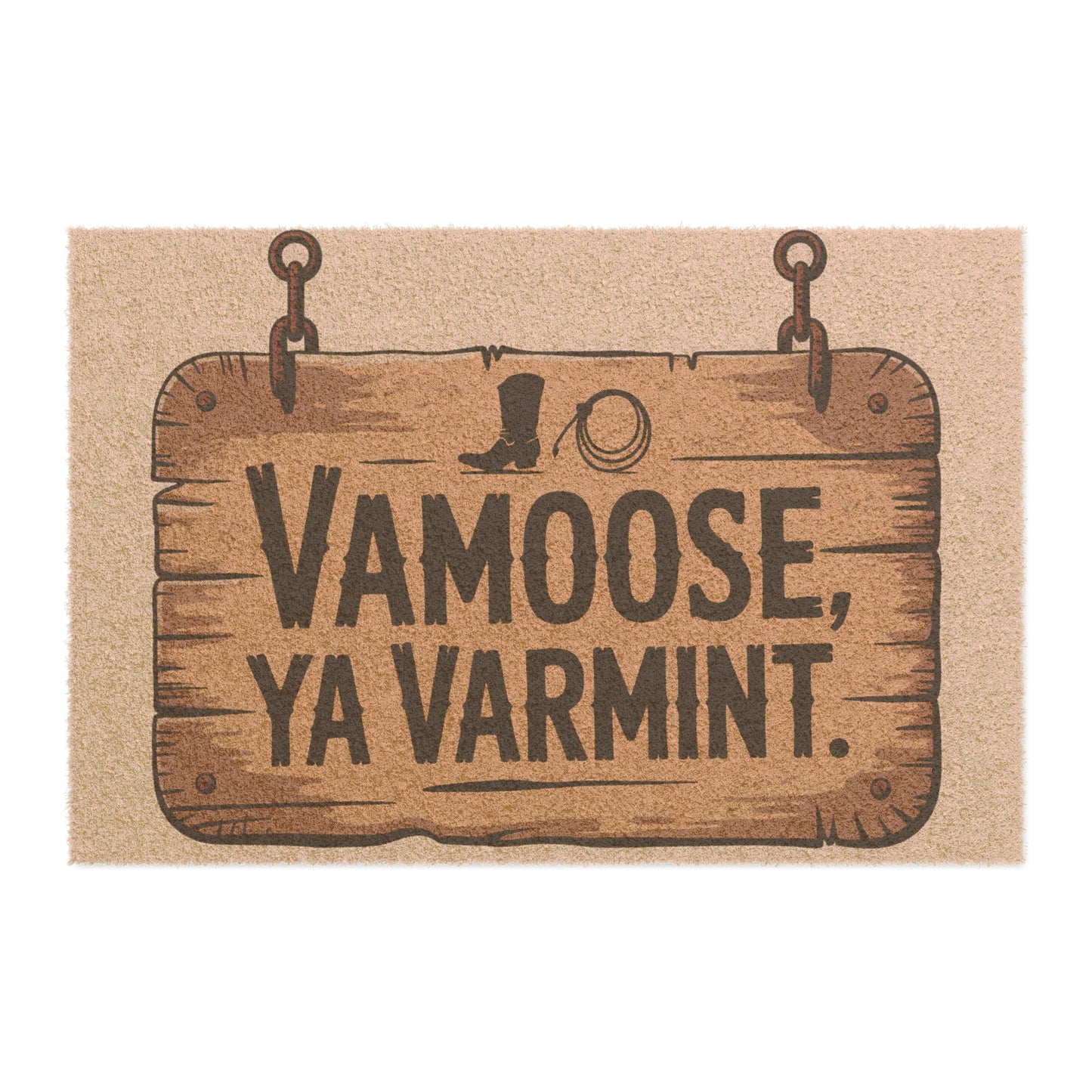 Quirky Doormat with Rustic Charm | Funny Home Decor, Welcome Mat, Gift for New Home, Indoor/Outdoor Rug, Housewarming Gift, Vamoose Ya [...]