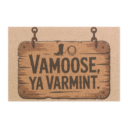 Quirky Doormat with Rustic Charm | Funny Home Decor, Welcome Mat, Gift for New Home, Indoor/Outdoor Rug, Housewarming Gift, Vamoose Ya [...]