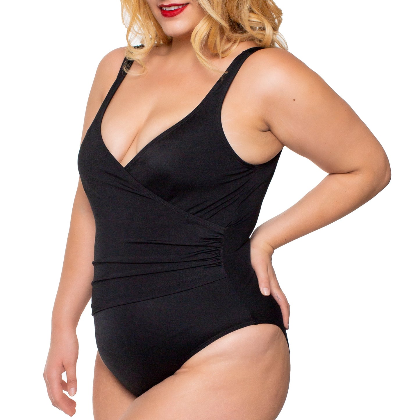 InstantFigure Wrap One Piece Swimsuit 13443P