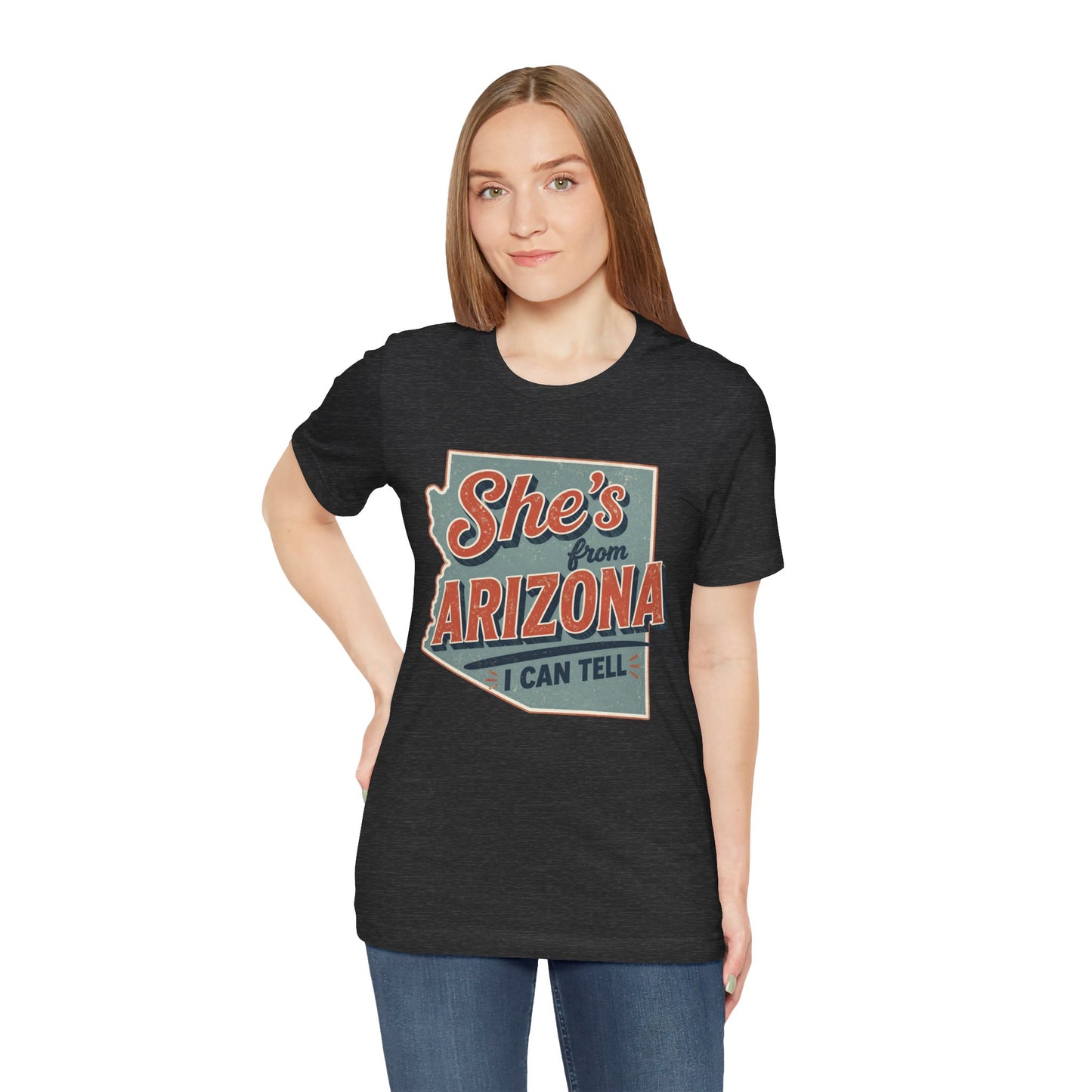 She's From Arizona I Can Tell Cowgirl T-Shirt -  Western Tee