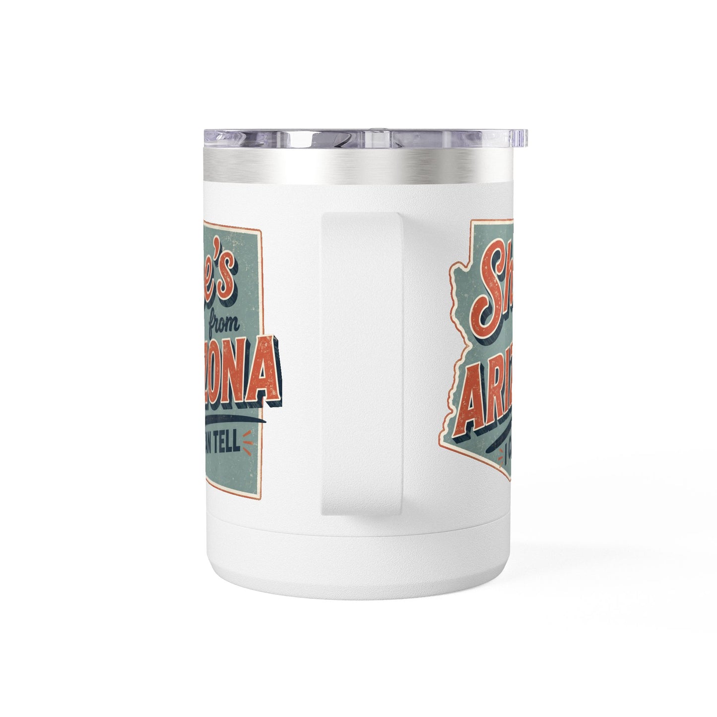 She's From Arizona 15oz Tumbler Mug — Retro State Pride Coffee Cup