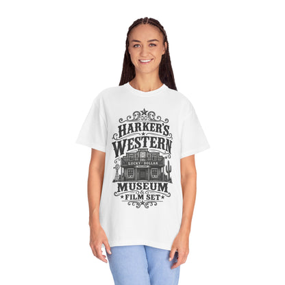 Western Museum T-Shirt — Harker’s Lucky Dollar Film Set Vintage Graphic Tee
