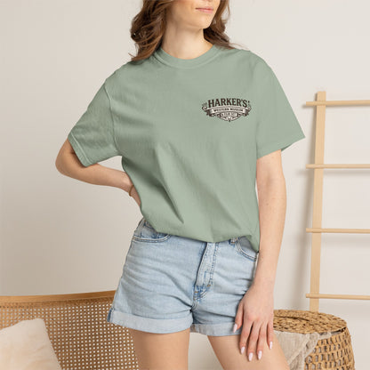 Harker's Gambler Unisex T-Shirt — “Harker’s Old West Lives Here” Vintage Western Tee