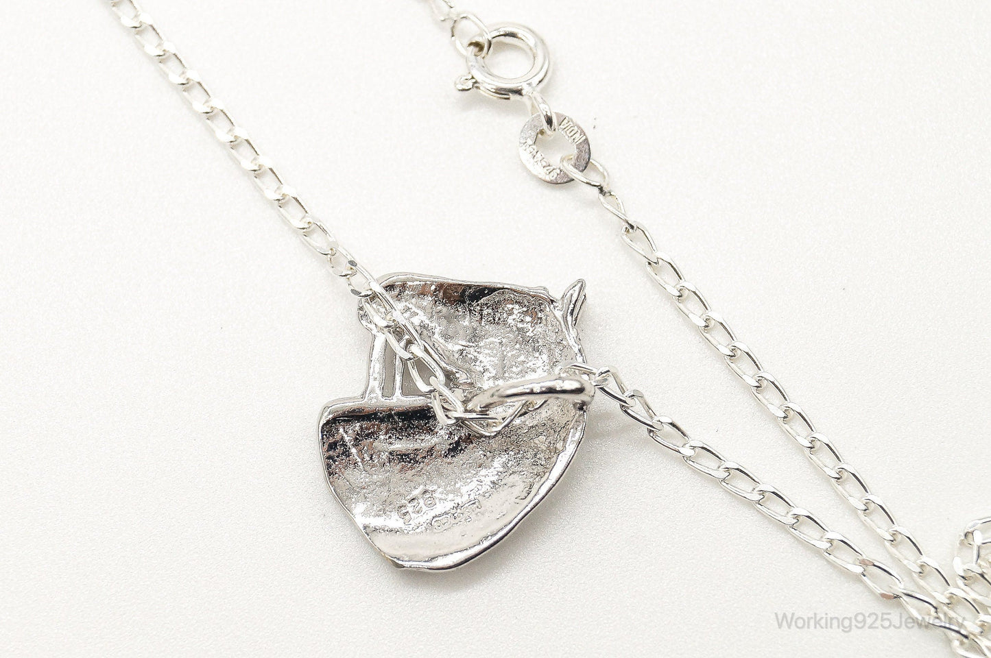 Vintage Horse Lover Sterling Silver Necklace