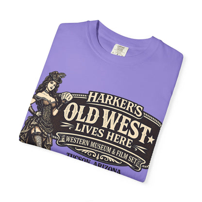 Harker's Old West Saloon T-Shirt —  Old West Lives Here” Vintage Tee