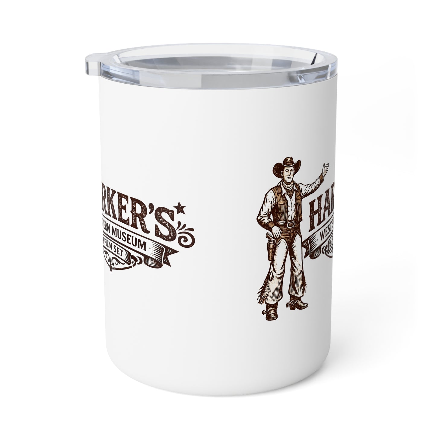 Harker's 10oz Insulated Mug – Vintage Old West Cowboy Travel Cup