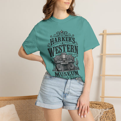 Western Museum T-Shirt — Harker’s Lucky Dollar Film Set Vintage Graphic Tee