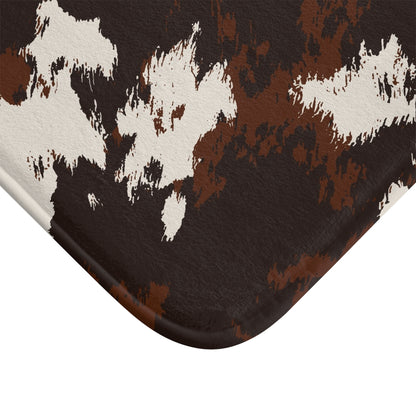 Cow Print Bath Mat - Rustic Home Decor