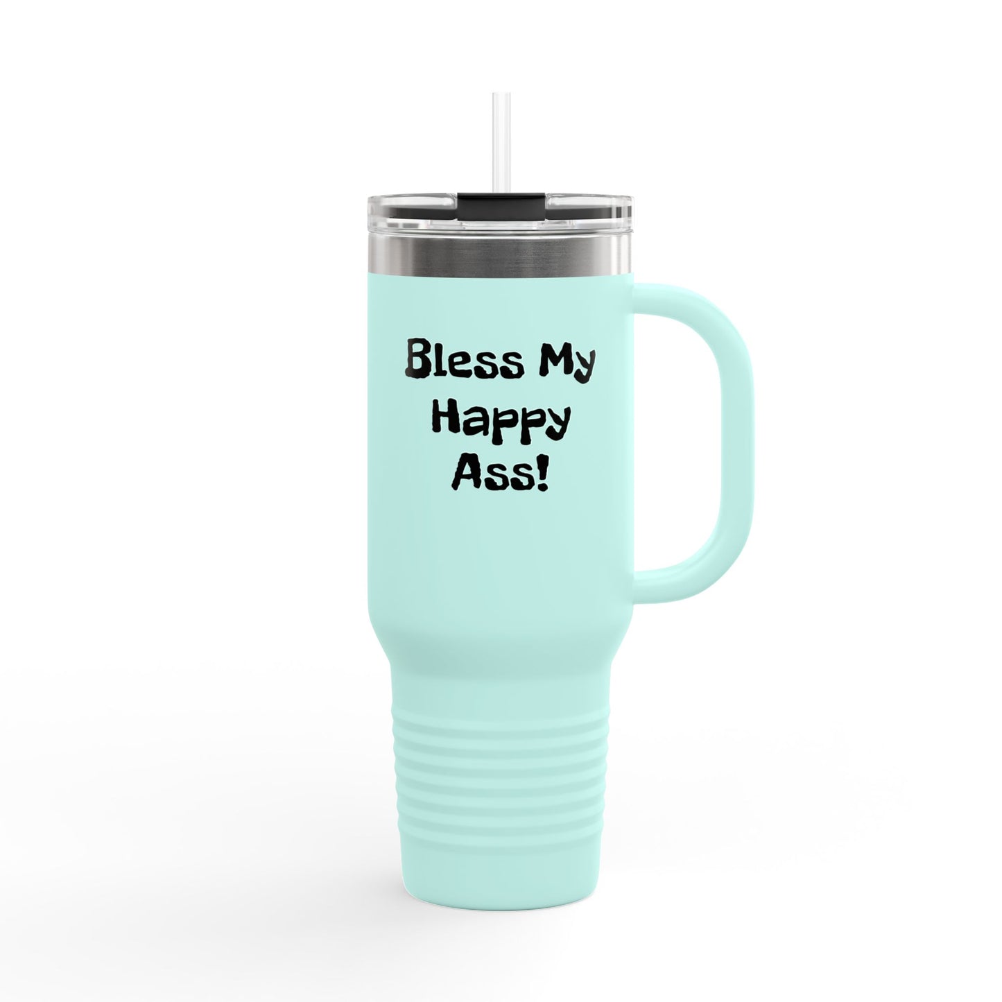 Bless My Happy Donkey Insulated Travel Mug, 40oz