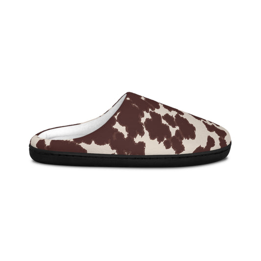 Chic Cow Print Indoor Slippers | Cozy Slipper Shoes, Home Footwear, Stylish Lounge Slippers, Perfect Gift for Her, Relaxation Essential
